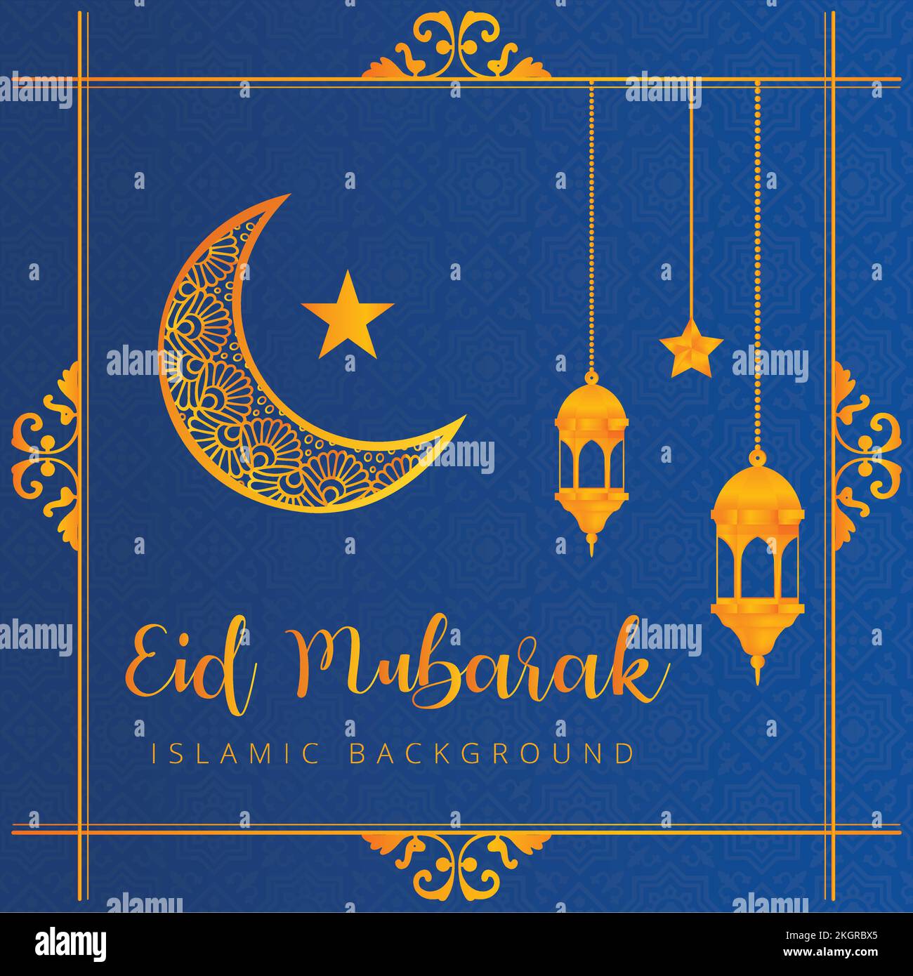 Eid Mubarak Vector Design, Eid Mubarak Golden Text Effect, golden Shade