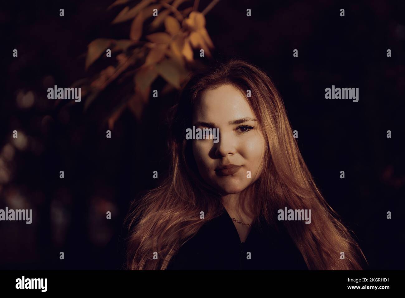 Woman long dark hair in hi res stock photography and images Alamy