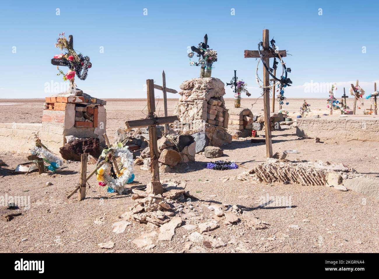 Julaca cemetery in Nor Lipez Province, Department of Potosí, Bolivia Stock Photo