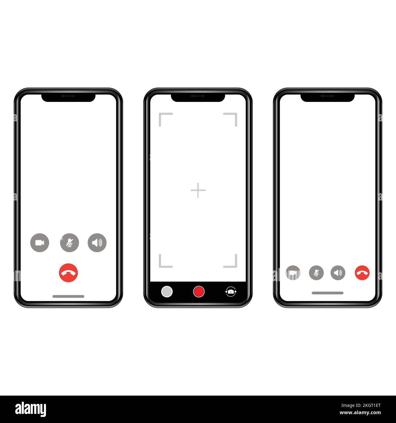 Iphone calling screen Stock Vector Images - Alamy