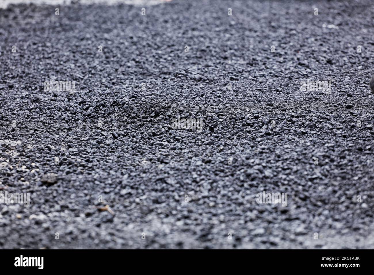 fresh asphalt texture bluish black color Stock Photo