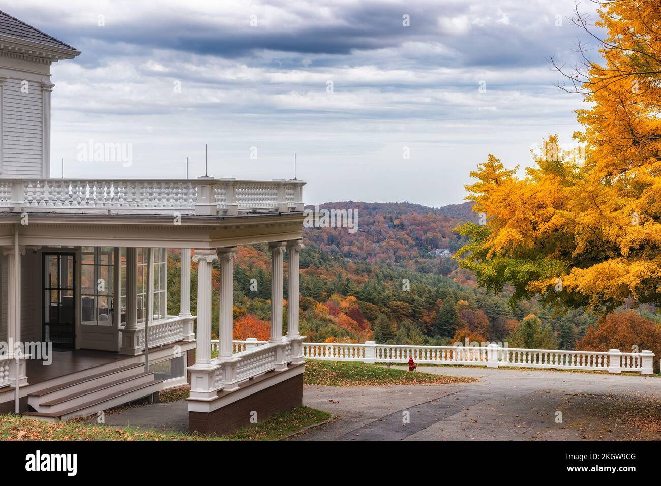 Blue Ridge Parkway, North Carolina, USA October 16, 2022 Cone Manor