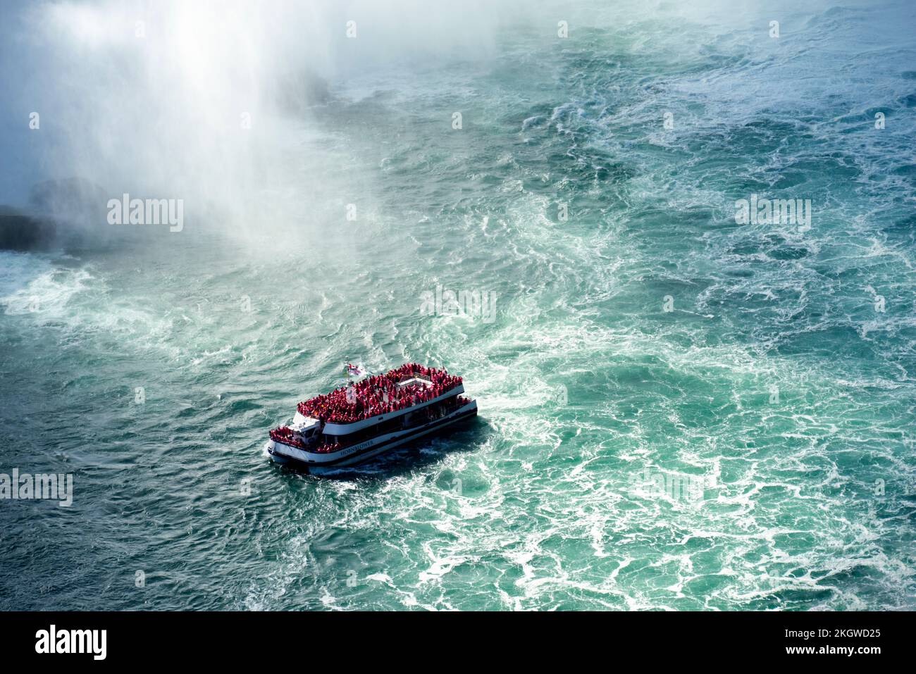 Aerial view of Niagara Falls Stock Photo