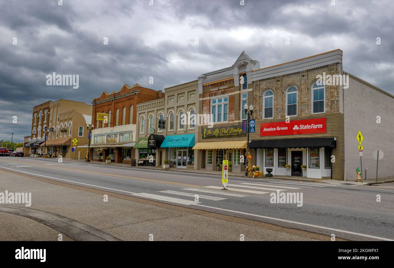 Sweetwater, Tennessee, USA October 1, 2022 Historical section of the