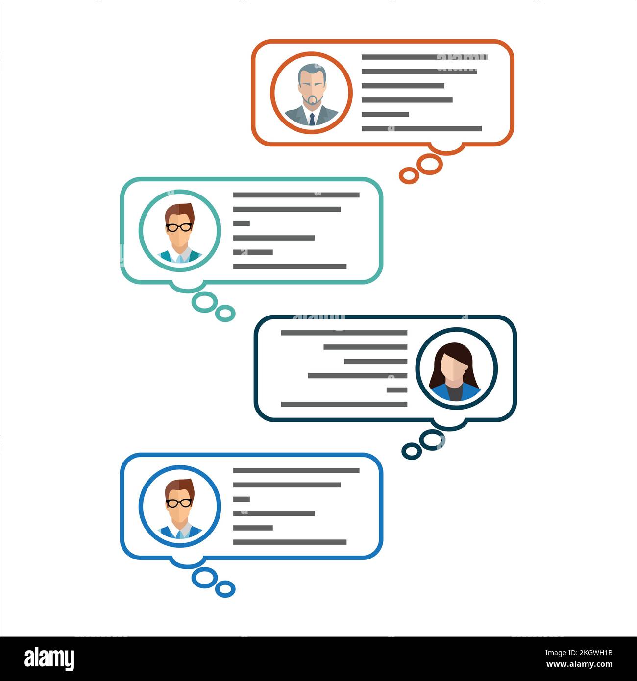 Floating chat Stock Vector Images Alamy