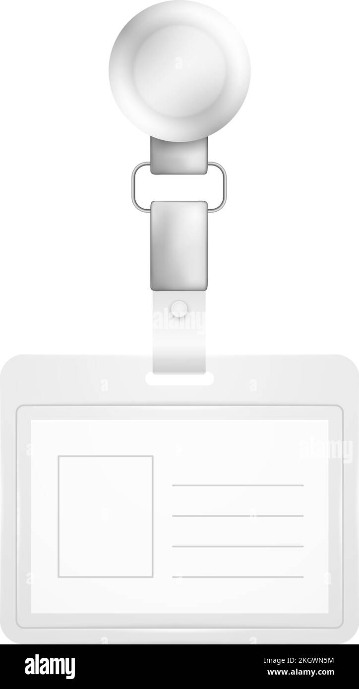Name tag mockup. Blank realistic id badge Stock Vector Image & Art Alamy
