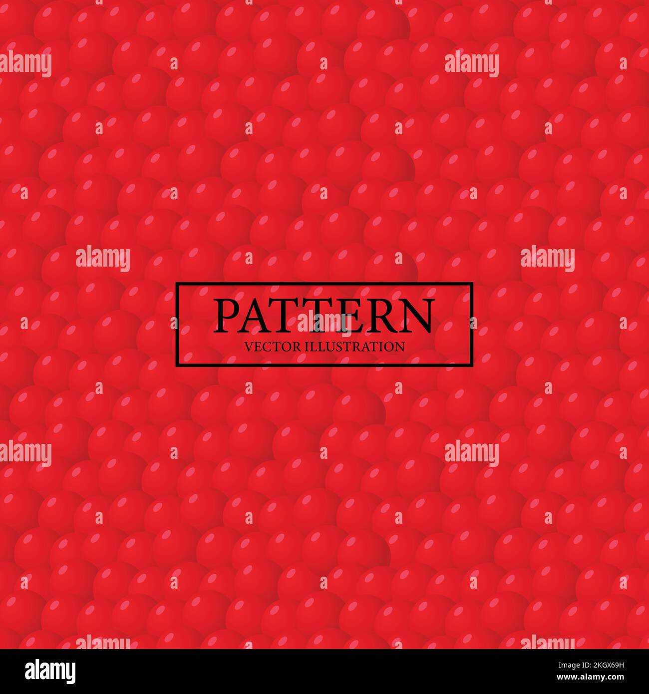 Pattern background red fish salmon caviar - Vector illustration Stock ...