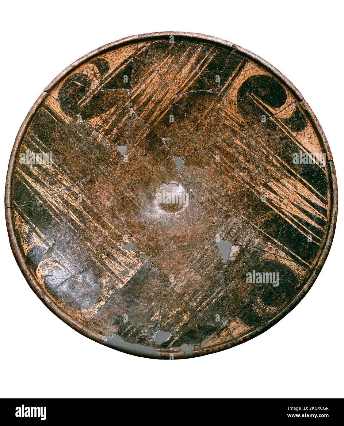 Ceramic plate with golden decoration, Varna Nekropol, Varna Cemetery