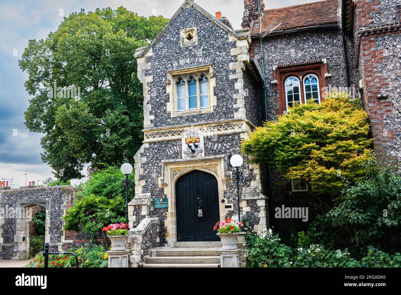 Canterbury,Kent,England,United Kingdom - August 31, 2022 : View of the Tower House in Westgate Gardens Stock Photo