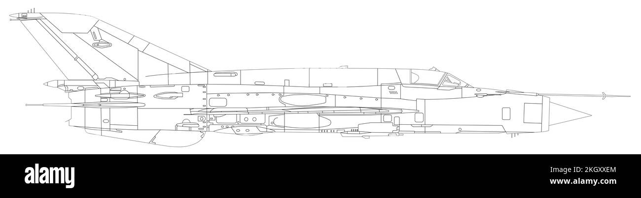 MiG-21bis Stock Photo