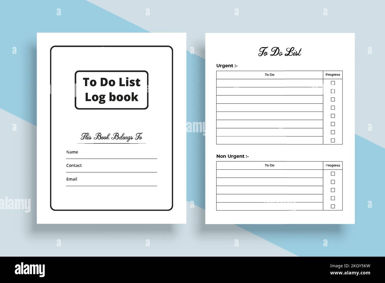 To do task logbook. Task planner notebook. KDP interior to do list ...