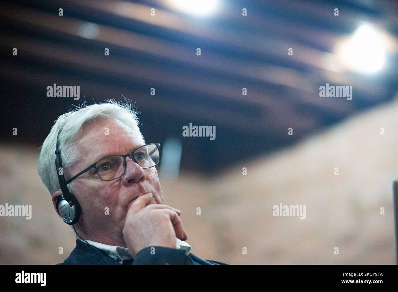 Kristinn Hrafnsson, chief editor of WikiLeaks speaks during a