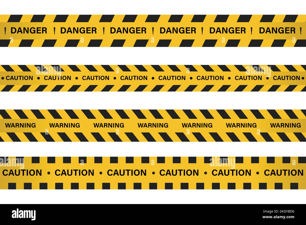 Warning, danger sign with yellow and black color. Caution sign for