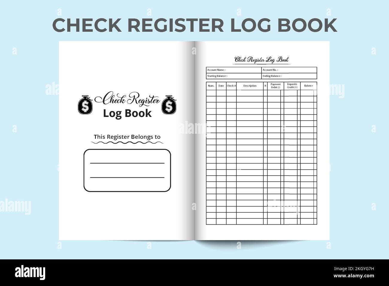 Check register log book Stock Vector Images Alamy