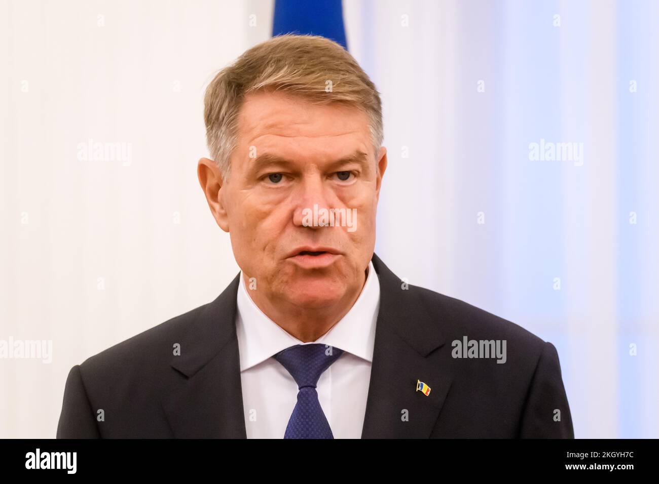 RIGA, LATVIA. 23rd November 2022. Press conference after meeting of ...