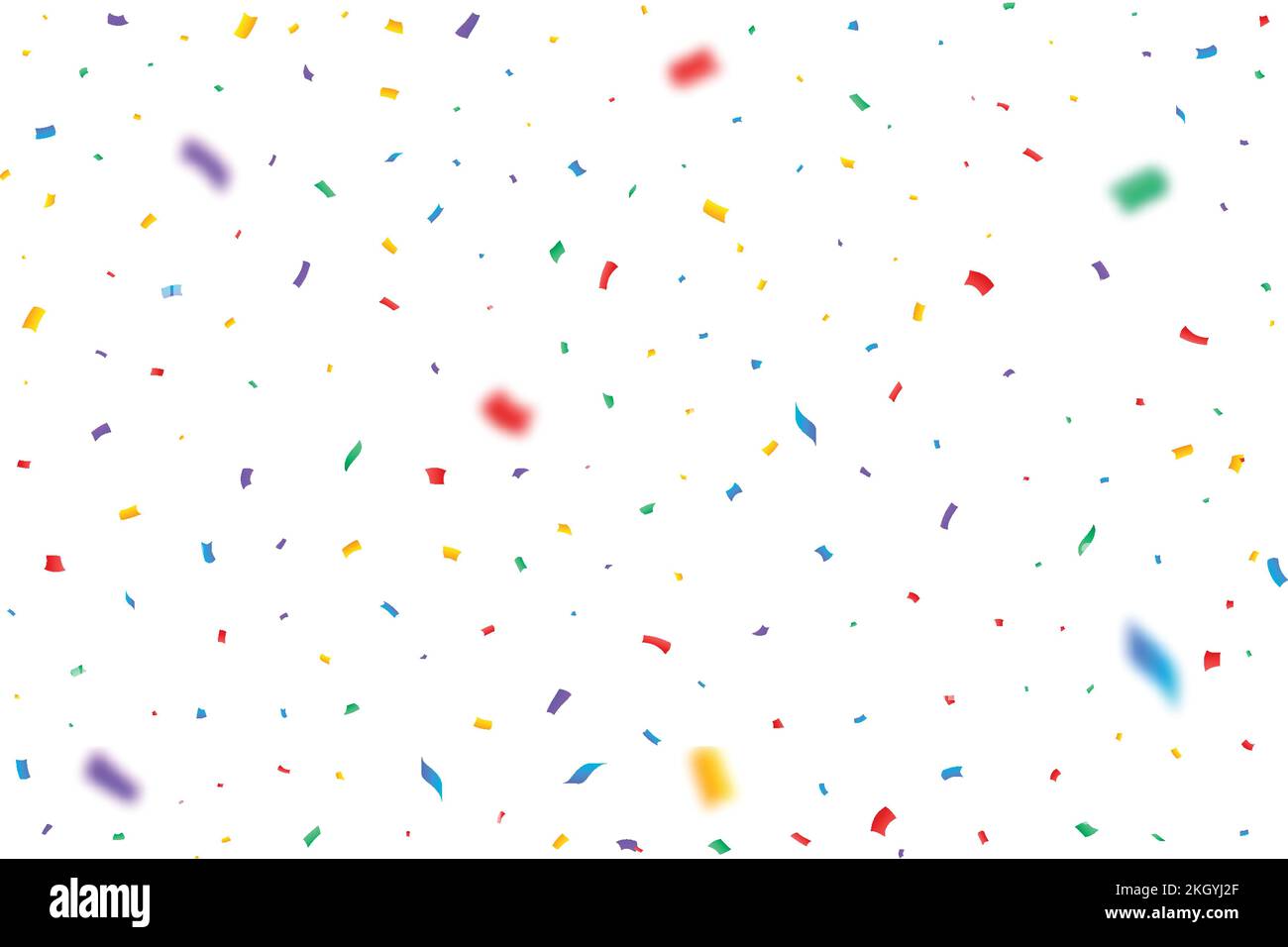 Colorful confetti falling illustration isolated on transparent ...