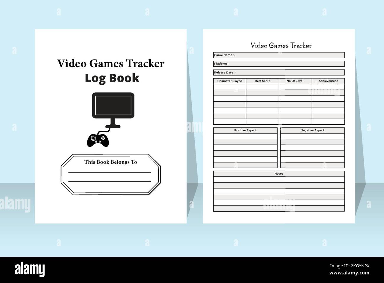 Video games score tracker KDP interior journal. Daily online games score  and achievement tracker template. KDP interior notebook. Video games  characte Stock Vector Image & Art - Alamy