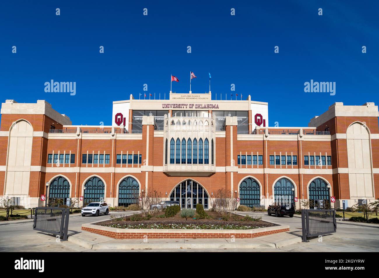 Norman, OK November 2022 The Switzer Center in front of The Gaylord