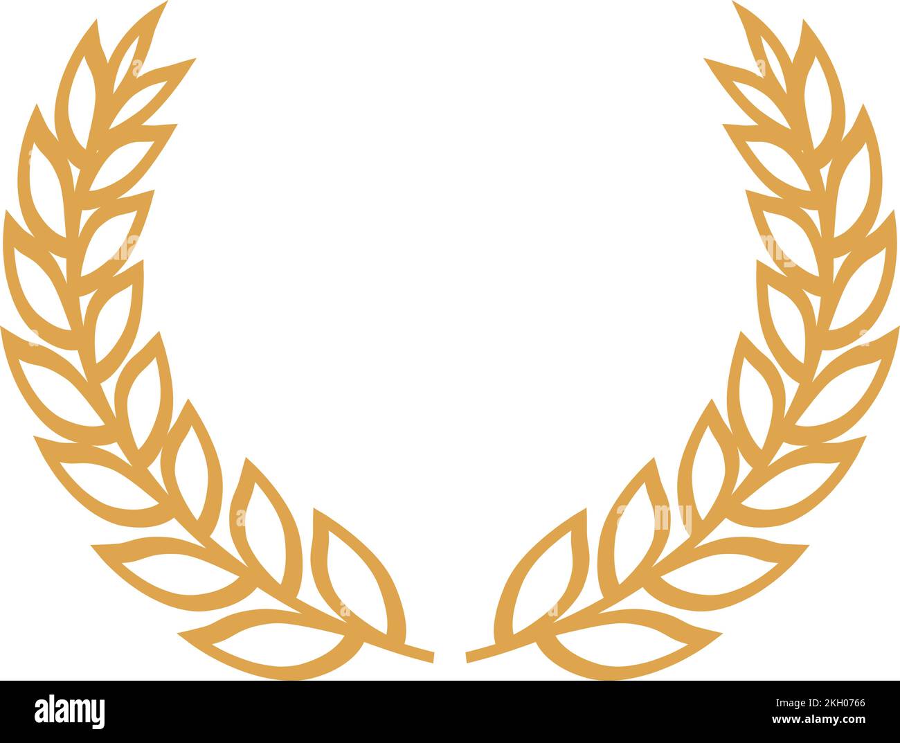 Crop wreath. Farm emblem template. Award badge Stock Vector Image & Art ...