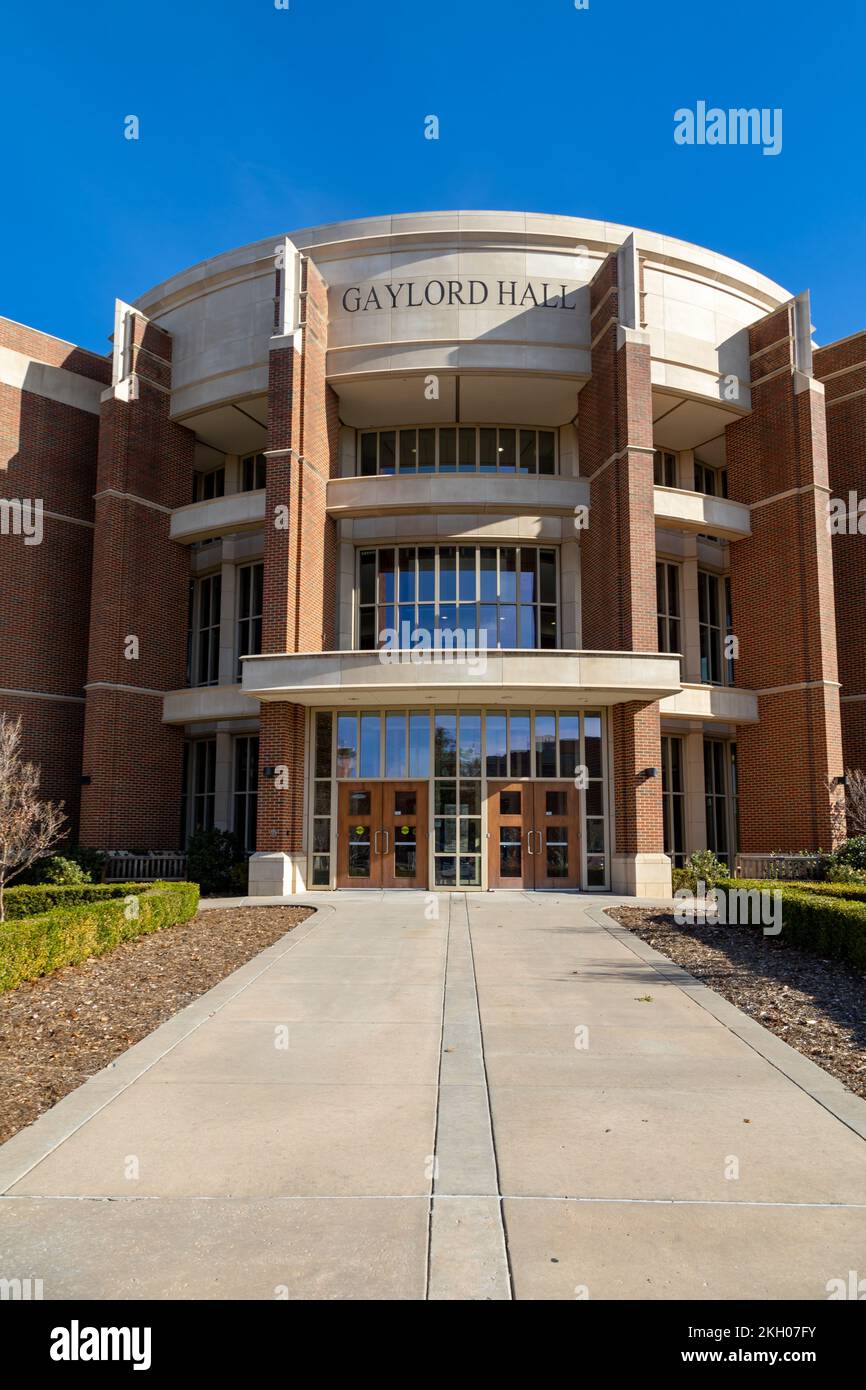 Norman, OK - November 2022: Gaylord Hall on the campus of the University of Oklahoma Stock Photo