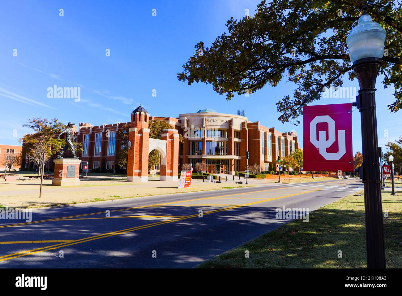 Norman, OK - November 2022: Gaylord Hall on the campus of the University of Oklahoma Stock Photo