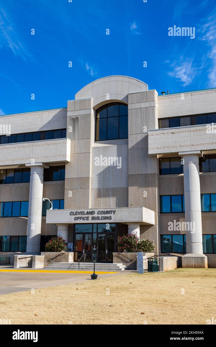 Norman, OK - November 2022: Cleveland County Office Building Stock Photo