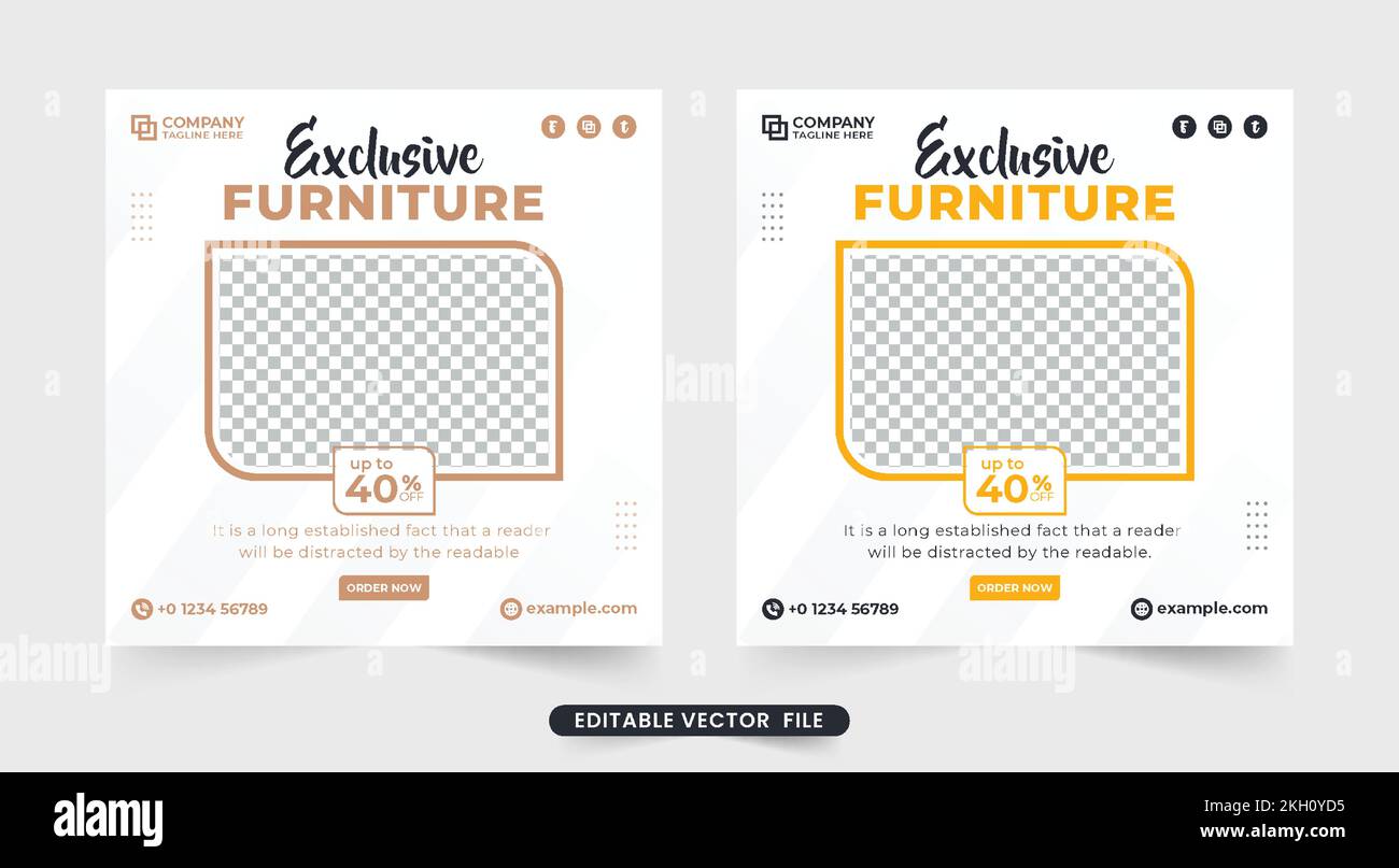 Furniture sale social media post design for business promotion Furniture sale social media post design for business promotion
