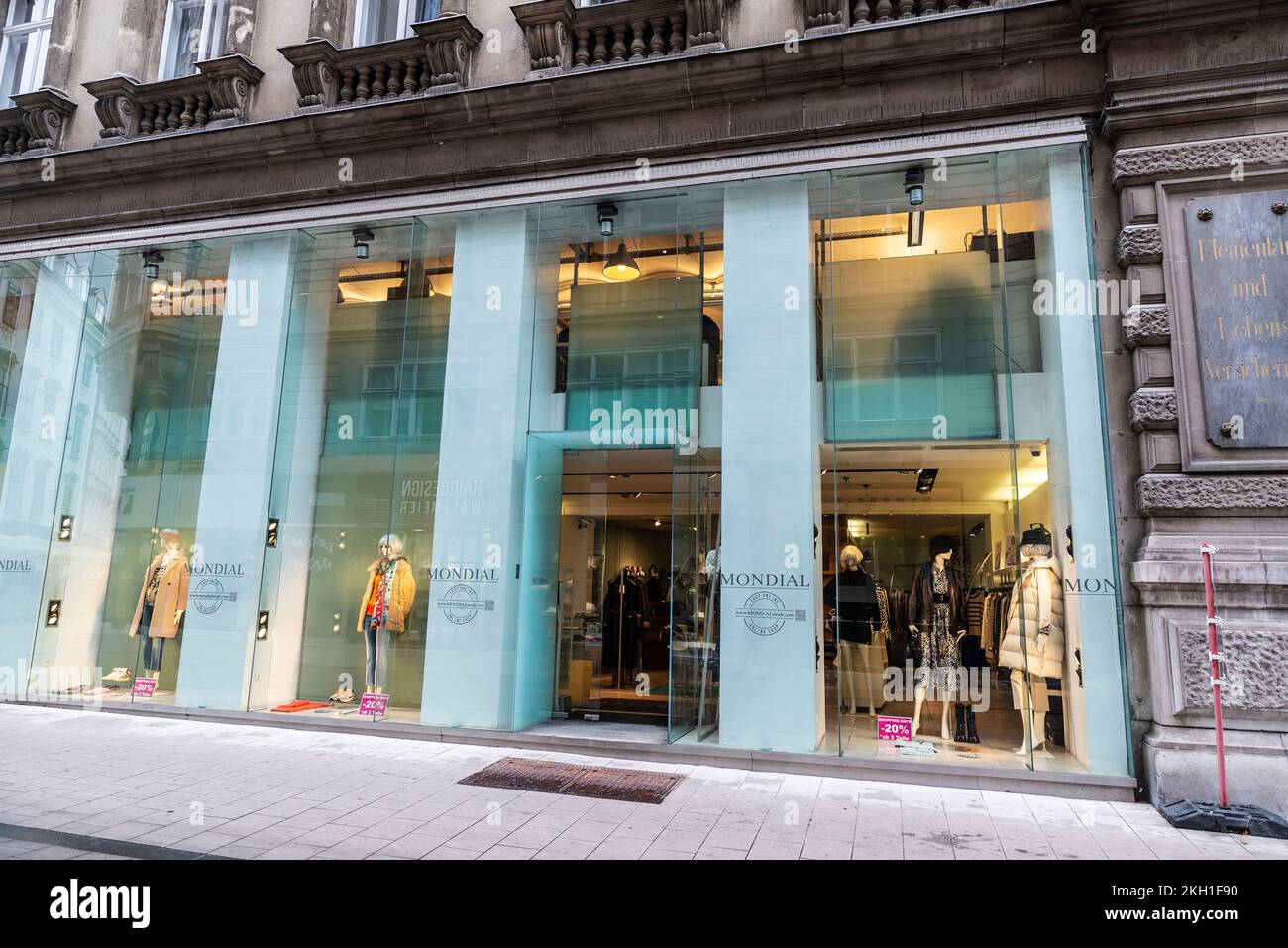 Vienna, Austria October 14, 2022 Display of a Mondial, luxury