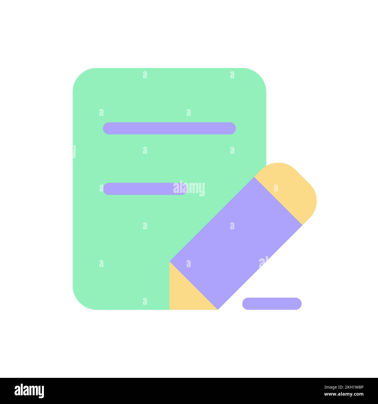 Edit text flat color Cut Out Stock Images & Pictures - Alamy