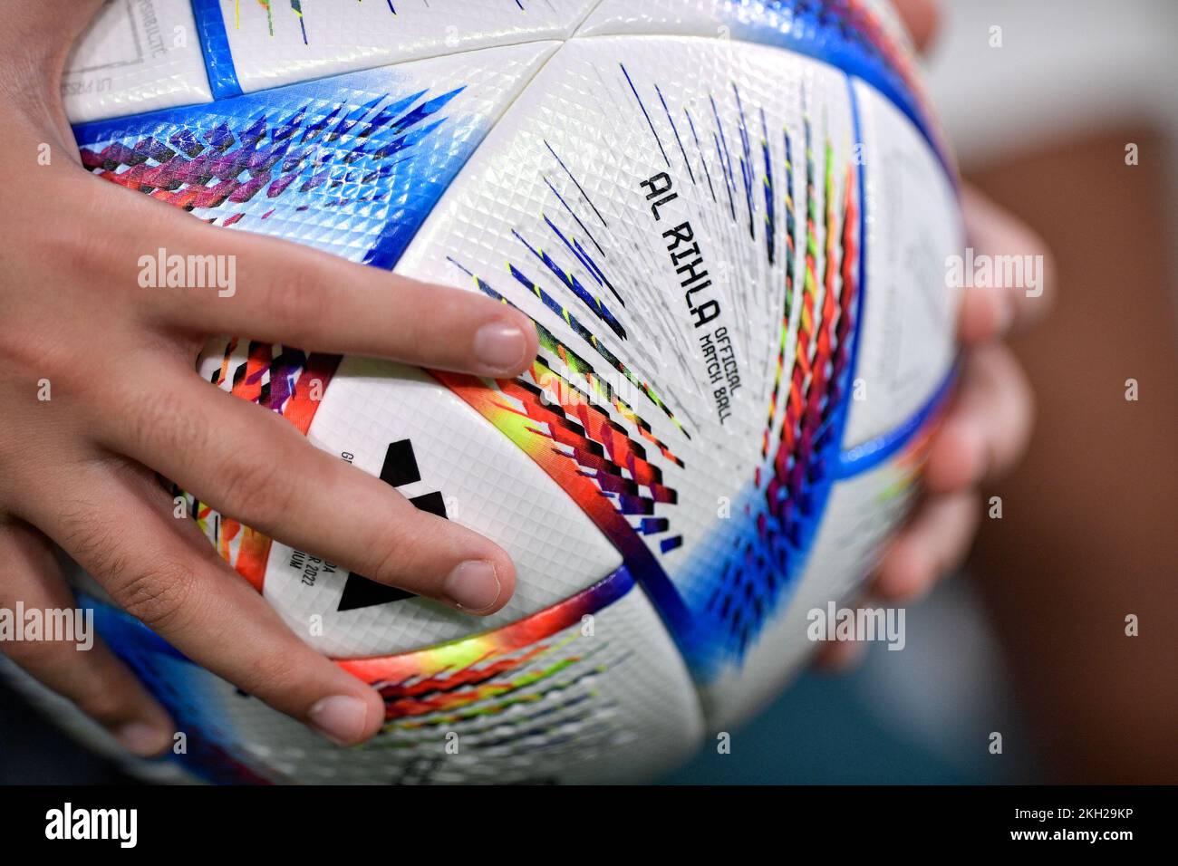 World Cup Matchball Doha, Qatar. 23rd Nov, 2022. DOHA, QATAR - NOVEMBER 23: The official ...
