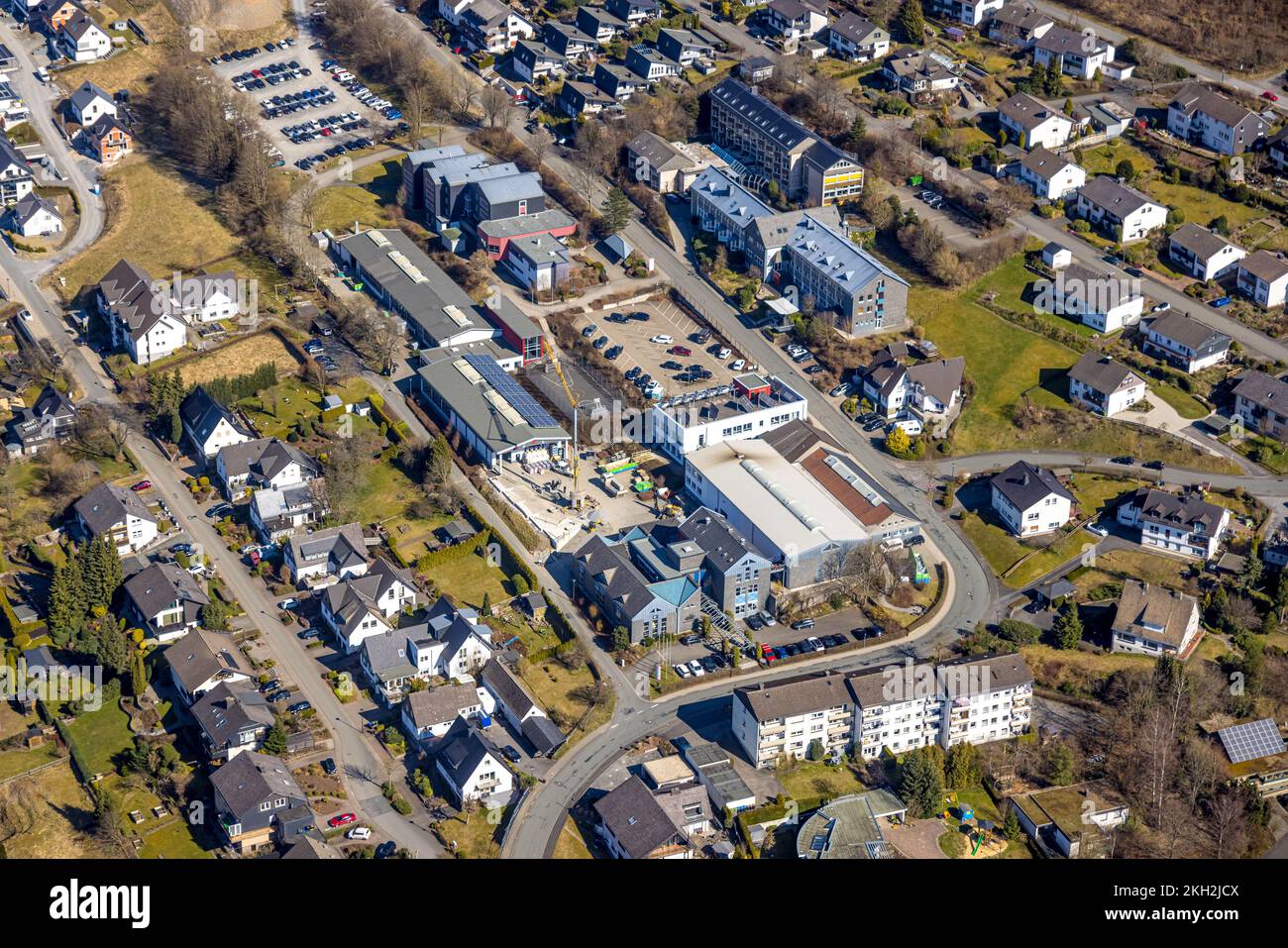 Bottenbergstrasse roofing school hires stock photography and images