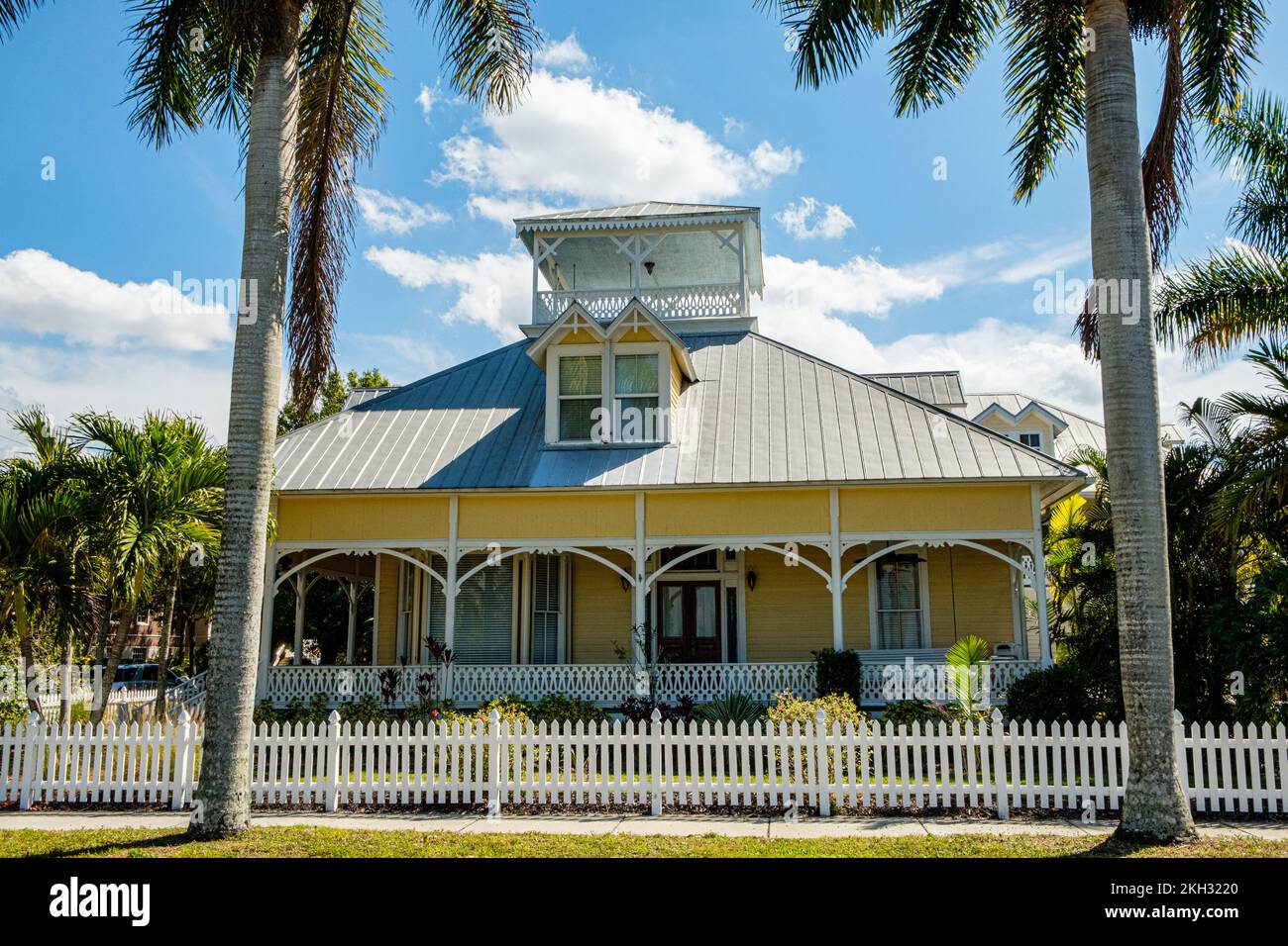 Everett Barnhill Residence, Retta Esplanade, Punta Gorda, Florida Stock Photo