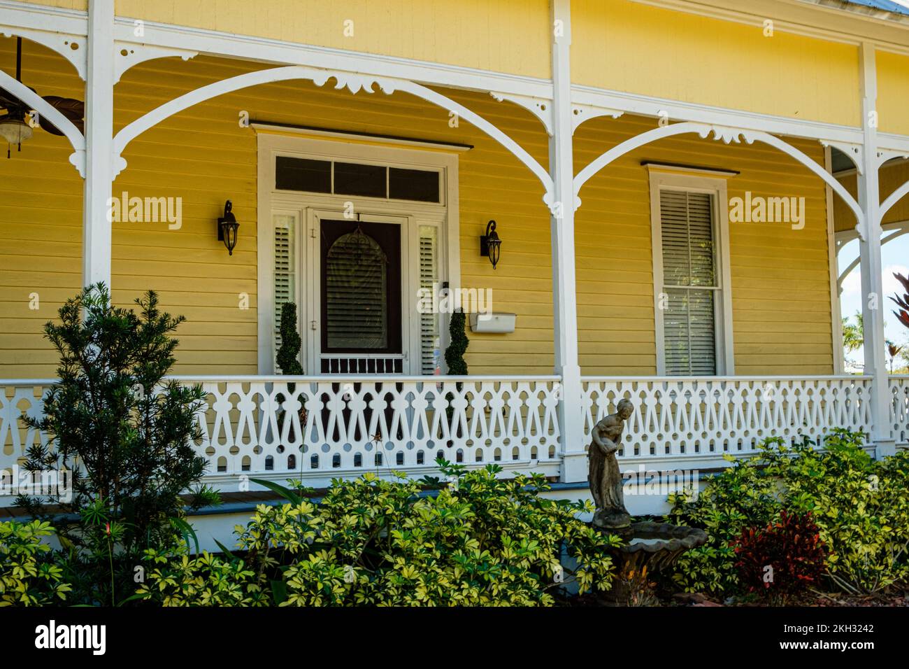 Everett Barnhill Residence, Retta Esplanade, Punta Gorda, Florida Stock