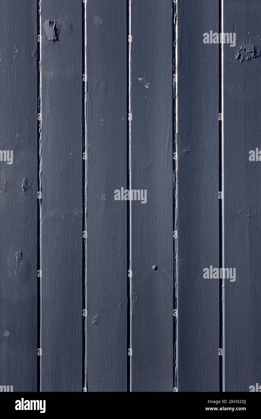 BACKGROUND TEXTURE - Grey painted wooden door Stock Photo