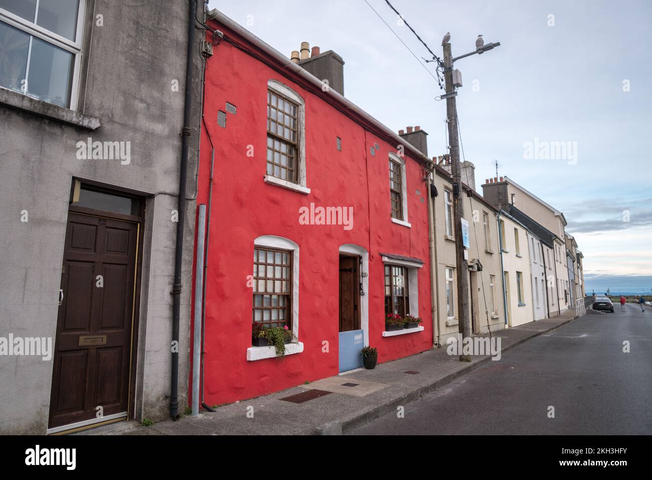 The main high street in Galway City. Stock Photo
