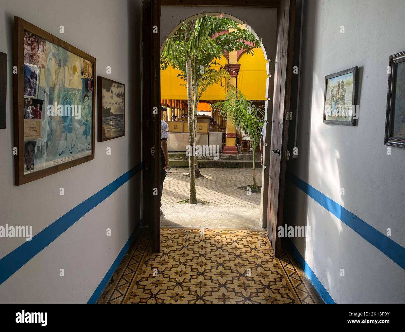 Afife Matuk house, whose columns and floors are representative of the Lebanese-Syrian influence. Lorica is a town known for its architecture, with a historic center built in a blend of Republican-era and Arabic styles. Stock Photo