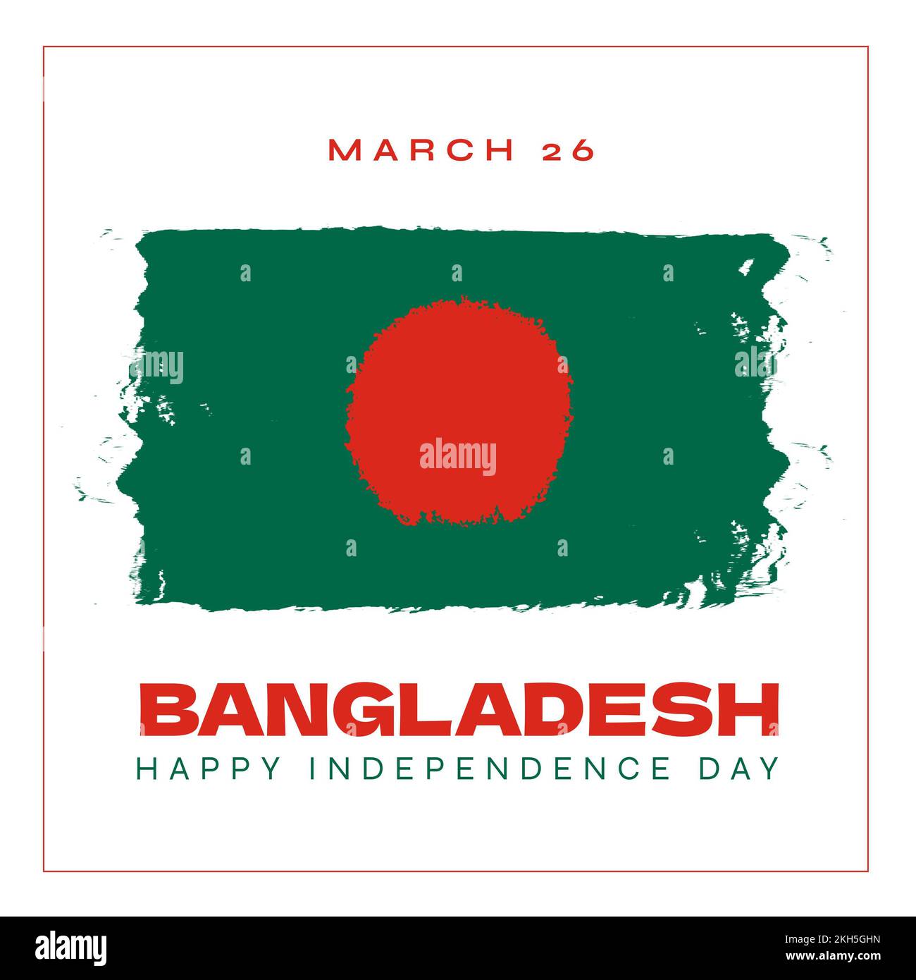 Composition of bangladesh independence day text over flag of bangladesh Stock Photo