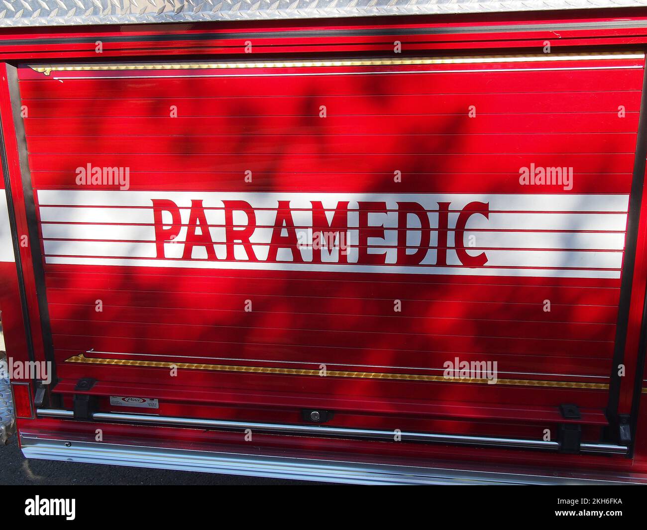 fire department Paramedic truck in Union City, California Stock Photo