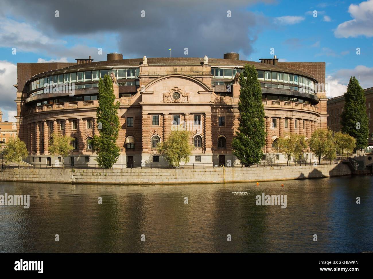 Old Swedish Parliament building, Gamla Stan, Stockholm, Sweden Stock ...