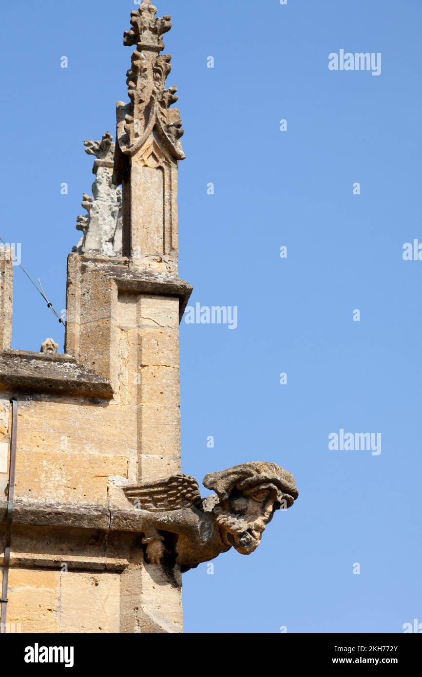 Gargoyle on entrance porch to St Peter's Church,