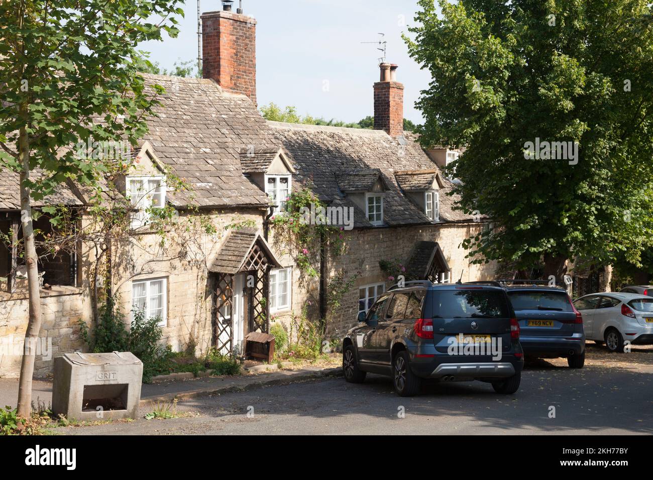 Cottages in Vineyard Street, Winchcombe, Glouchestershire Stock Photo