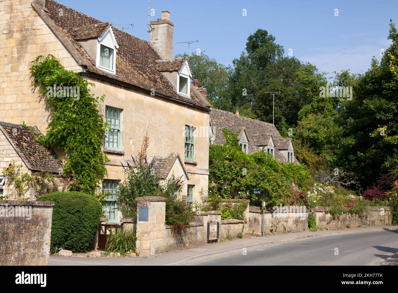 Traditional Cotswold cottages, Winchcombe, Glouchestershire Stock Photo