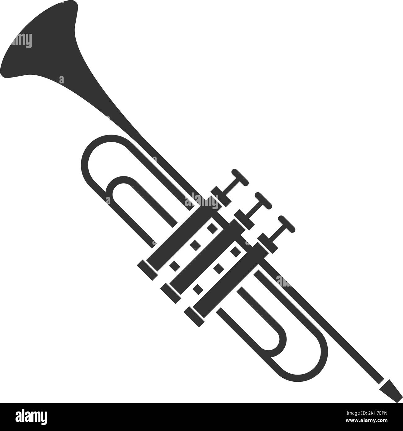 Trumpet logo icon design illustration Stock Vector Image & Art Alamy