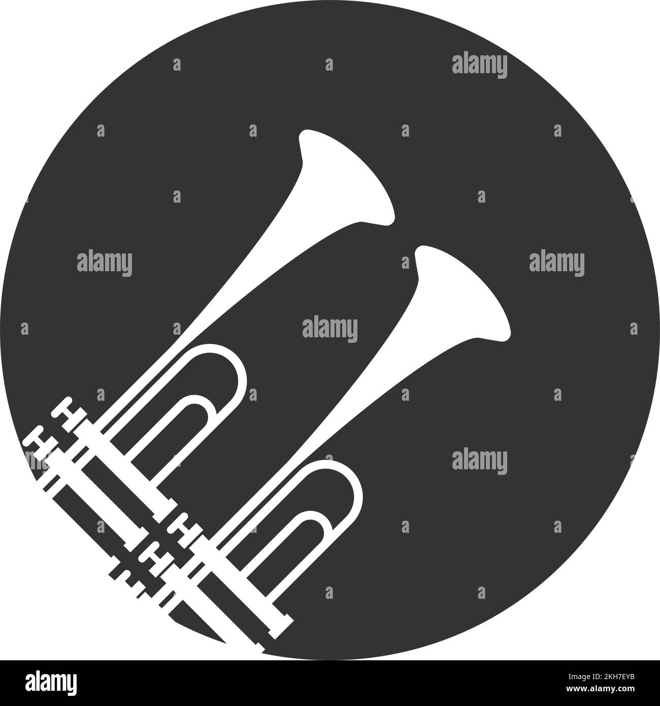 Trumpet logo icon design illustration Stock Vector Image & Art Alamy
