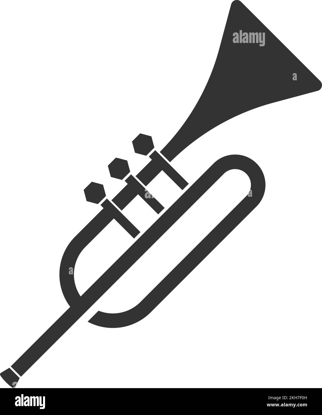 Trumpet logo icon design illustration Stock Vector Image & Art - Alamy