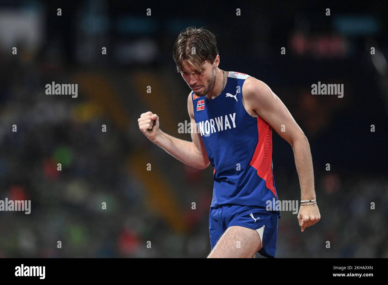 Pal Haugen Lillefosse (Norway). Pole Vault Men, Bronze Medal. European