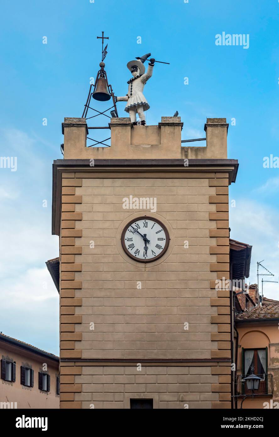 Torre di Pulcinella tower, Montepulciano, Tuscany, Italy, Europe Stock ...