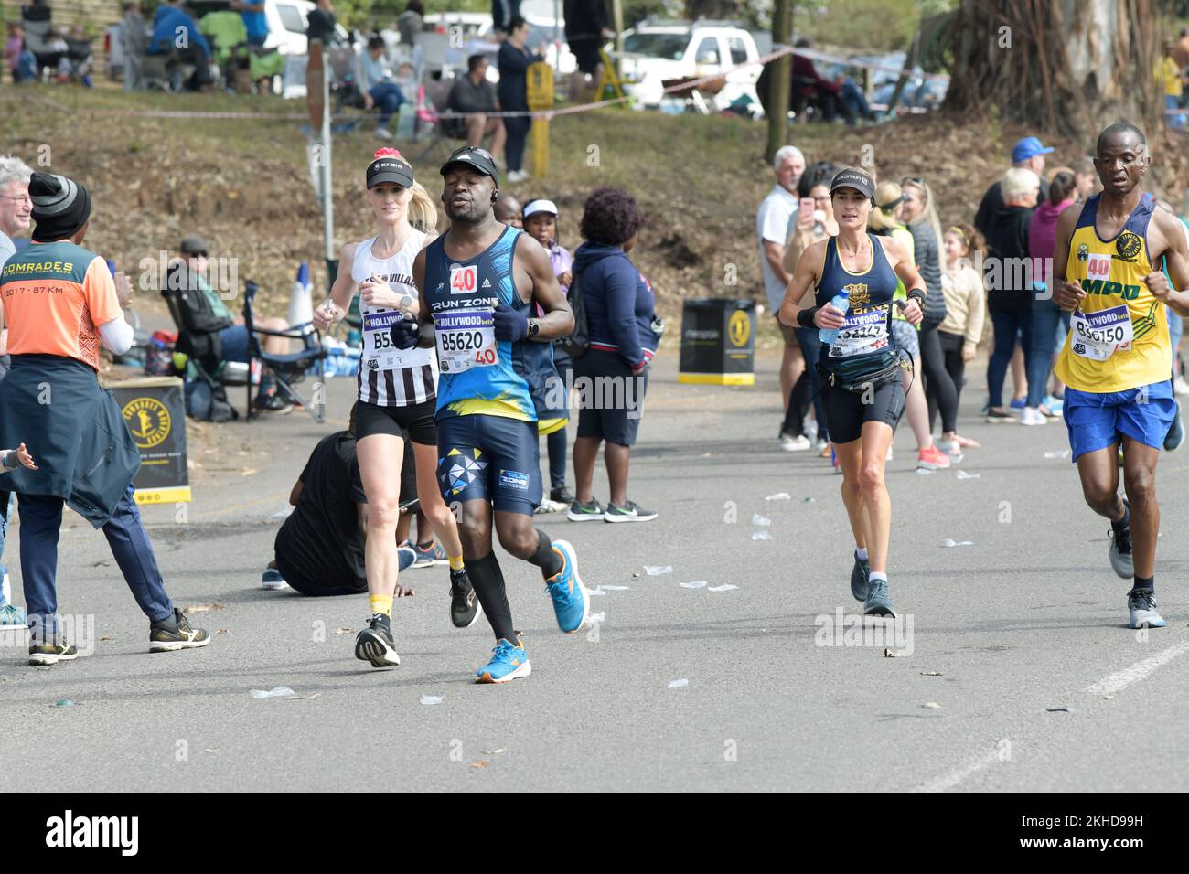 Endurance challenge, competitors running ultra long distance race, 95th