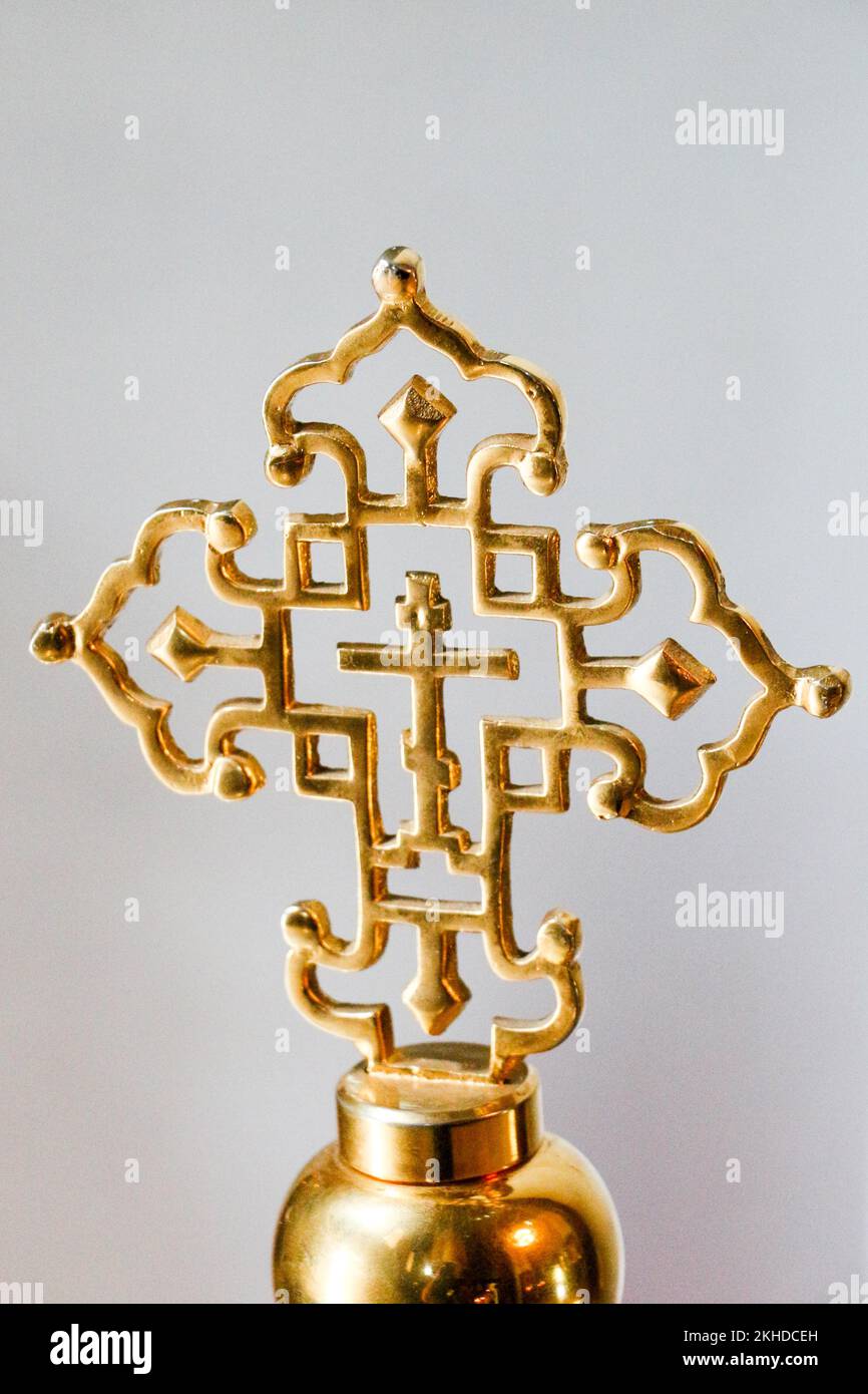 As Religious Symbol Cristian Cross Icon Stock Photo Alamy