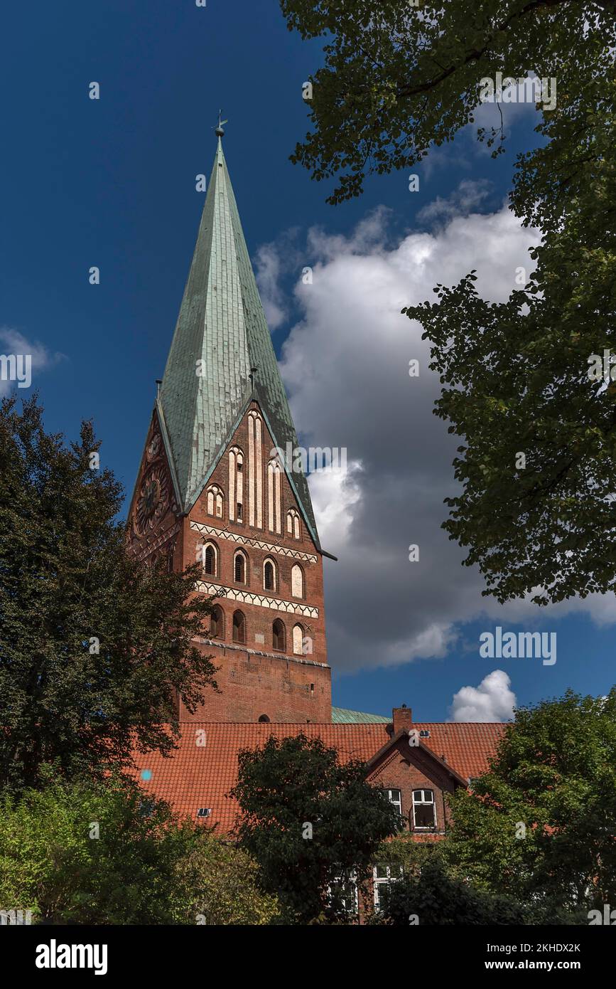 Johanniskirche, North German brick Gothic building, Lüneburg, Lower Saxony, Germany, Europe Stock Photo